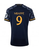 Real Madrid Kylian Mbappe #9 Vieraspaita 2023-24 Lyhythihainen